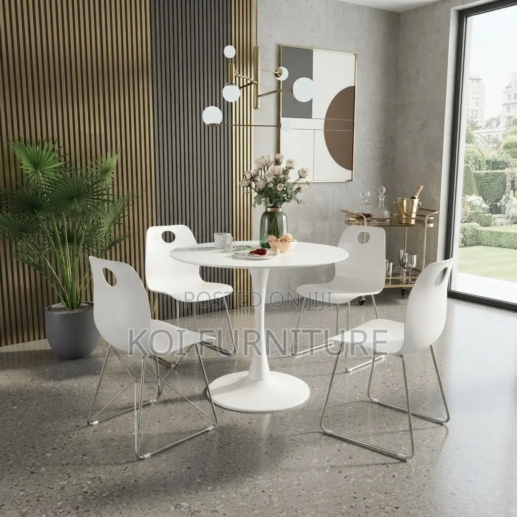 Coffee Table; Marble Round Home Dining Coffee Table