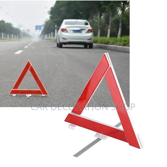 Foldable Reflective Emergency Warning Triangle With Storage Case