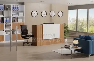 Reception Desk; 1.6 Meter Brown Reception Offies Moden Tables