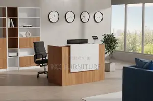 Reception Desk; 1.6 Meter Brown Reception Offies Moden Tables