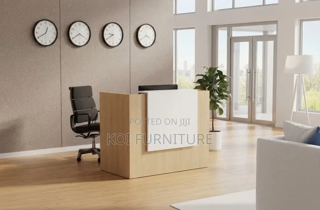 Reception Desk; 1.6 Meter Brown Reception Offies Moden Tables