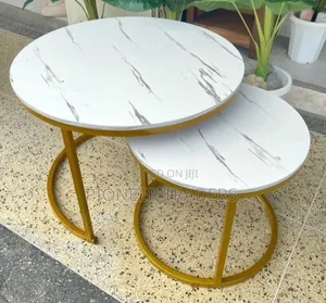 Nesting Coffee Table Marble Effect (MDF)