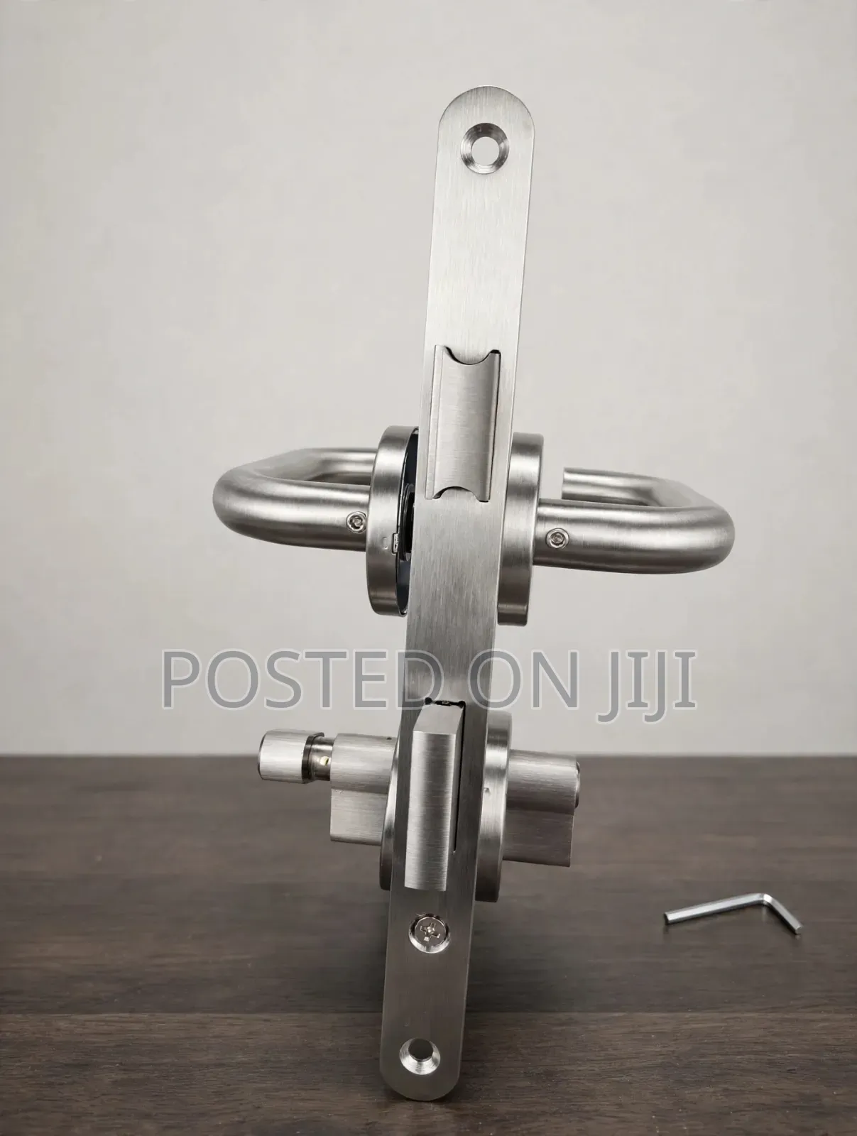 Stainless Steel Mortise Door Lock Set With Thumb-Turn Privacy Lock