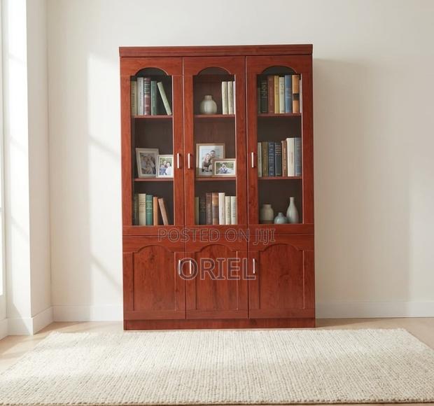 Office Cabinet : Executive 3 Door Mahogany Cabinet