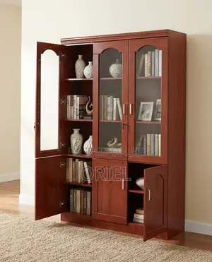 Office Cabinet : Executive 3 Door Mahogany Cabinet