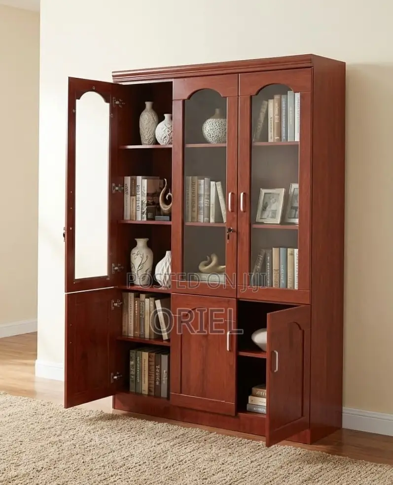 Office Cabinet : Executive 3 Door Mahogany Cabinet