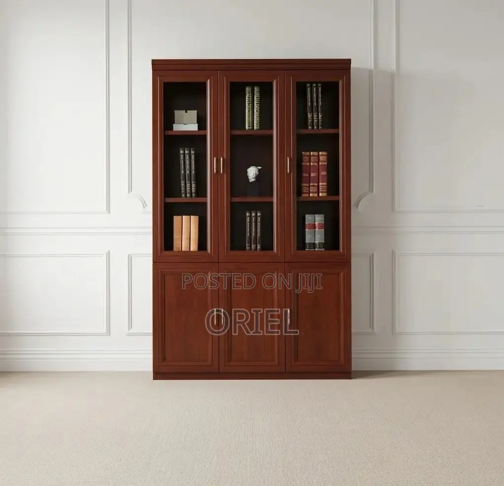 Office Cabinet : Executive 3 Door Mahogany Cabinet