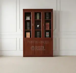 Office Cabinet : Executive 3 Door Mahogany Cabinet