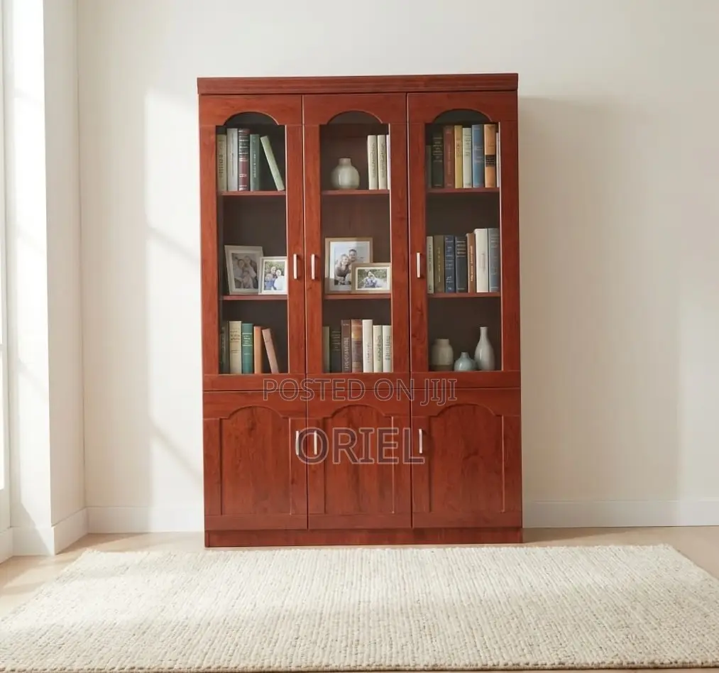 Office Cabinet : Executive 3 Door Mahogany Cabinet