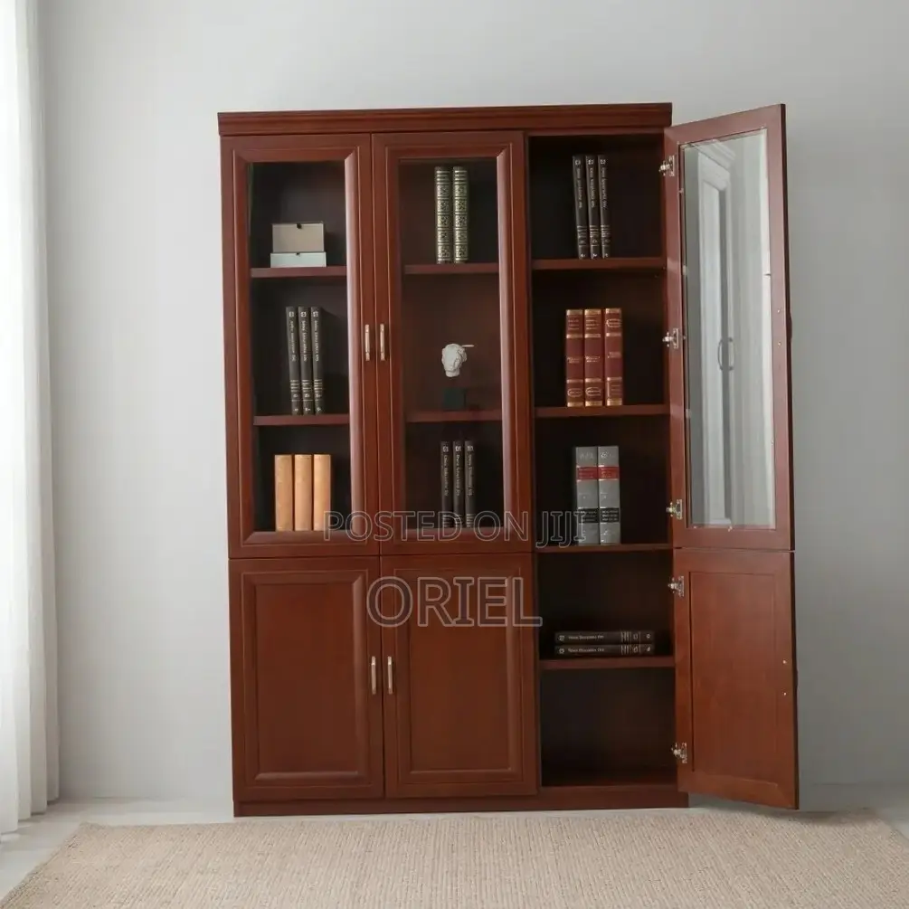 Office Cabinet : Executive 3 Door Mahogany Cabinet