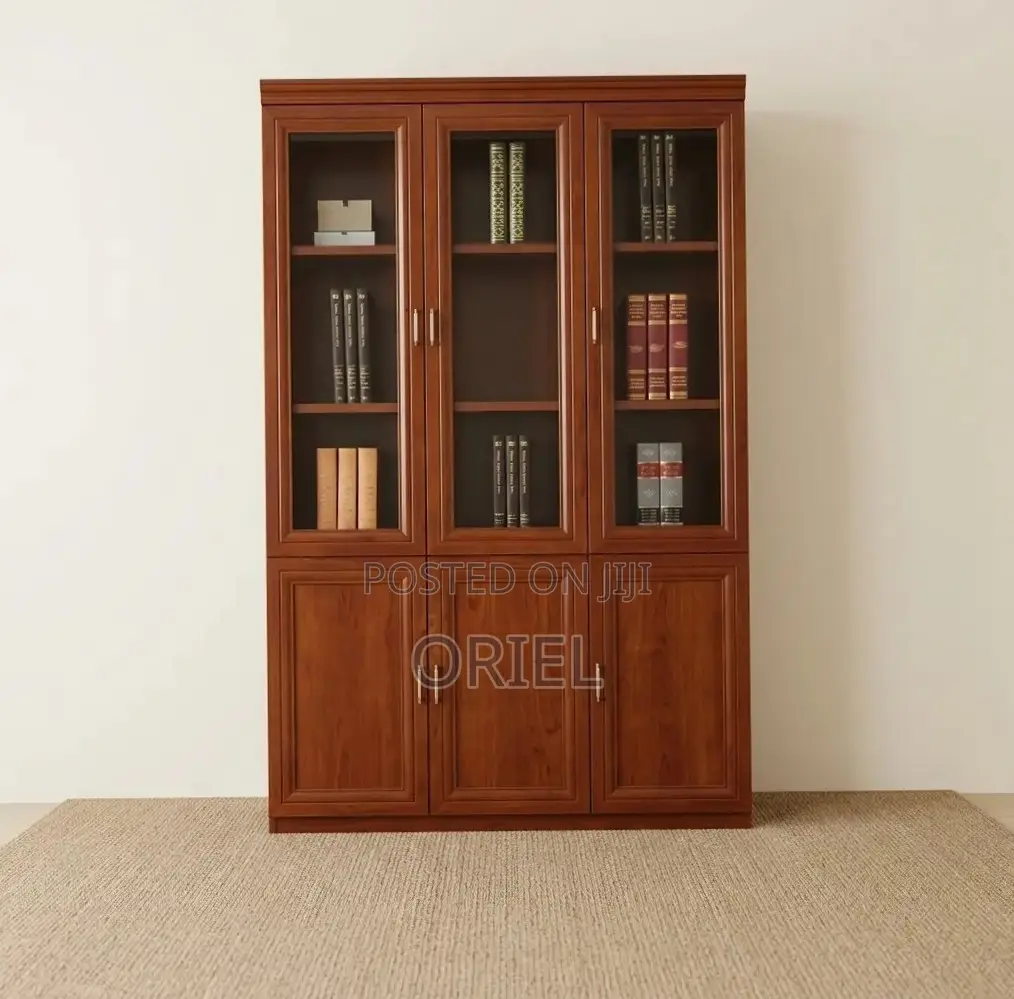 Office Cabinet : Executive 3 Door Mahogany Cabinet