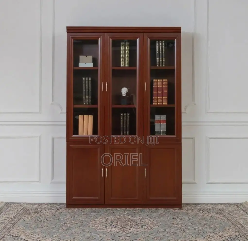 Office Cabinet : Executive 3 Door Mahogany Cabinet