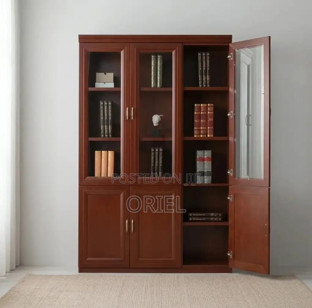 Office Cabinet : Executive 3 Door Mahogany Cabinet