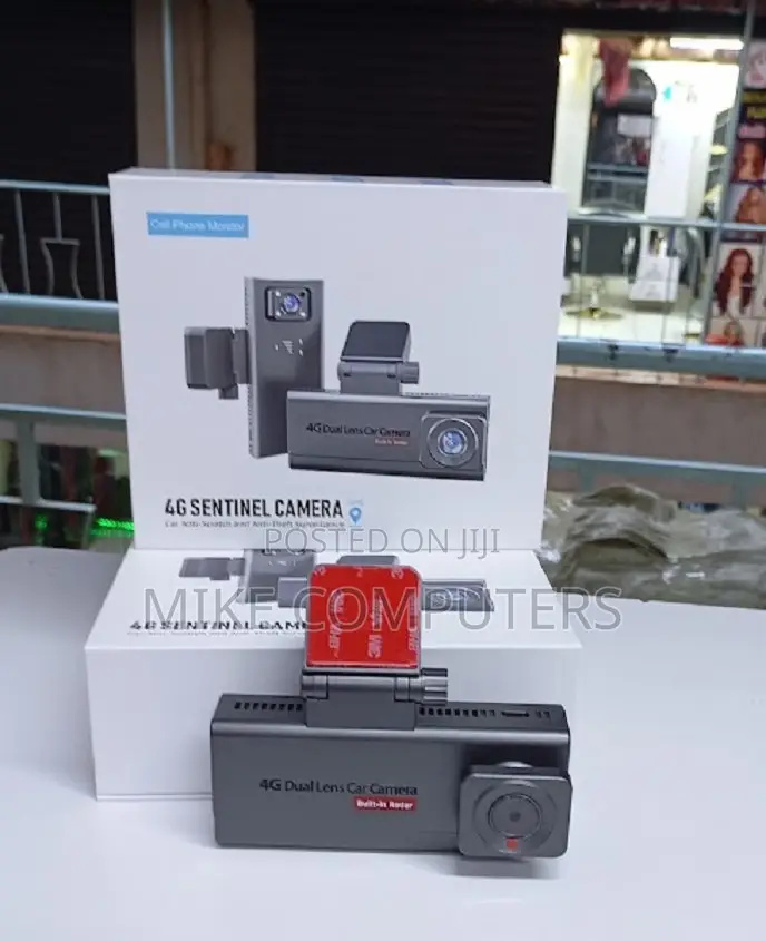 Front and Rear 4G Sentinel Dual Lens Dashcam Ubox Vehicle