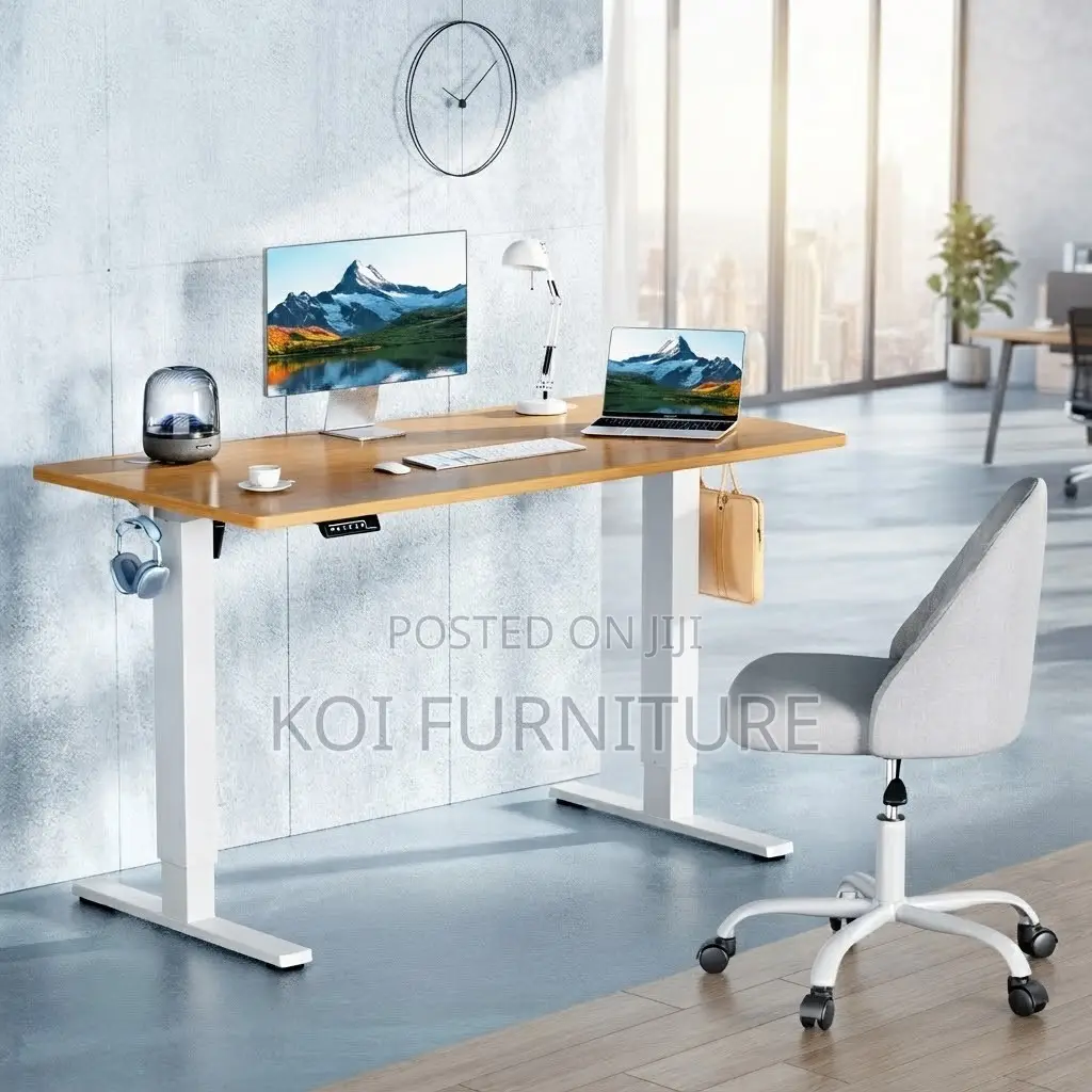 Office Desk; Ergonomic Modern 1.4 Meter Adjustable Stand Desks