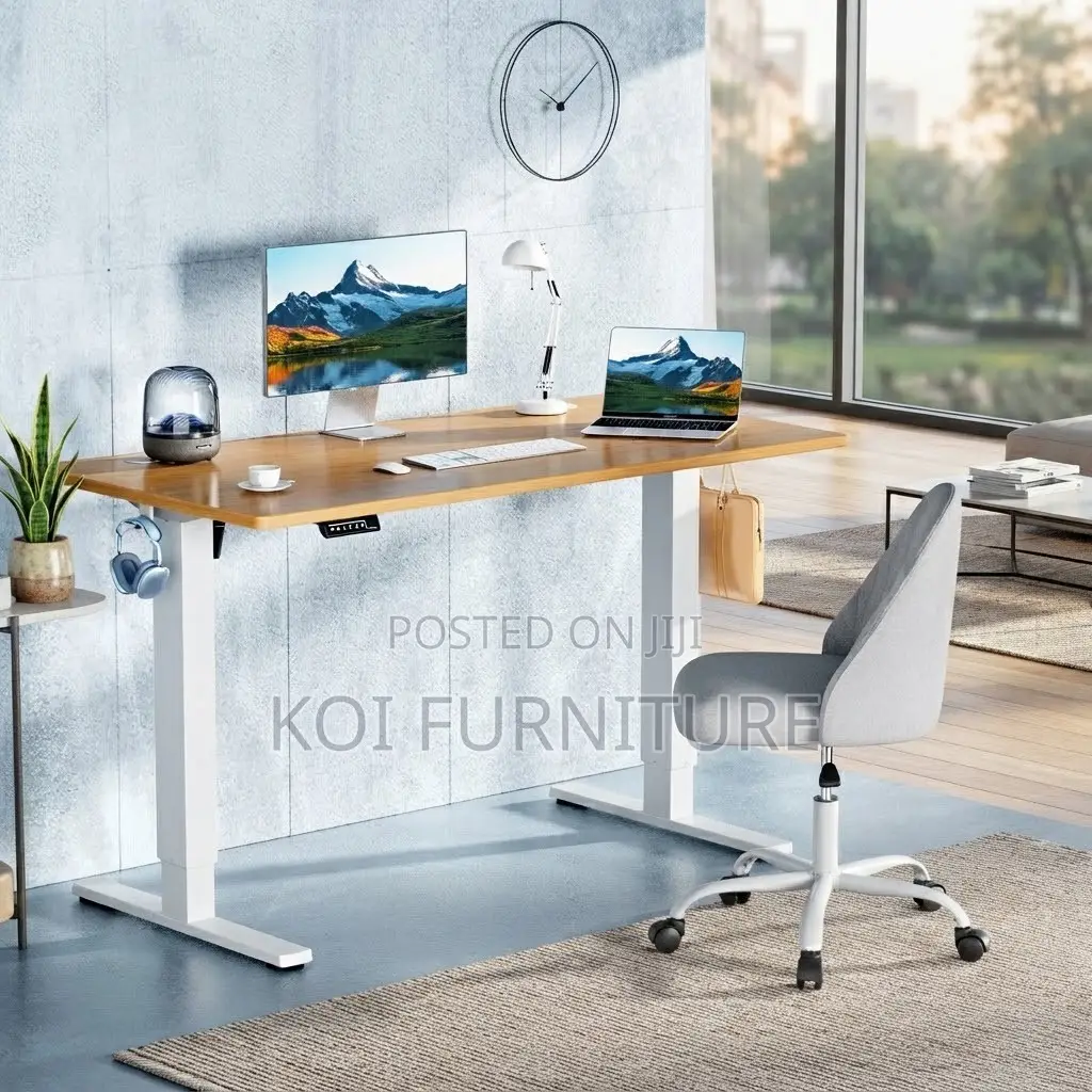 Office Desk; Ergonomic Modern 1.4 Meter Adjustable Stand Desks