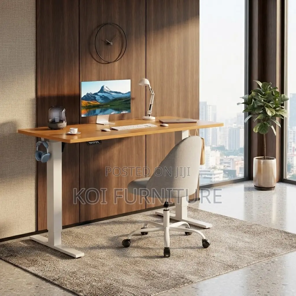 Office Desk; Ergonomic Modern 1.4 Meter Adjustable Stand Desks
