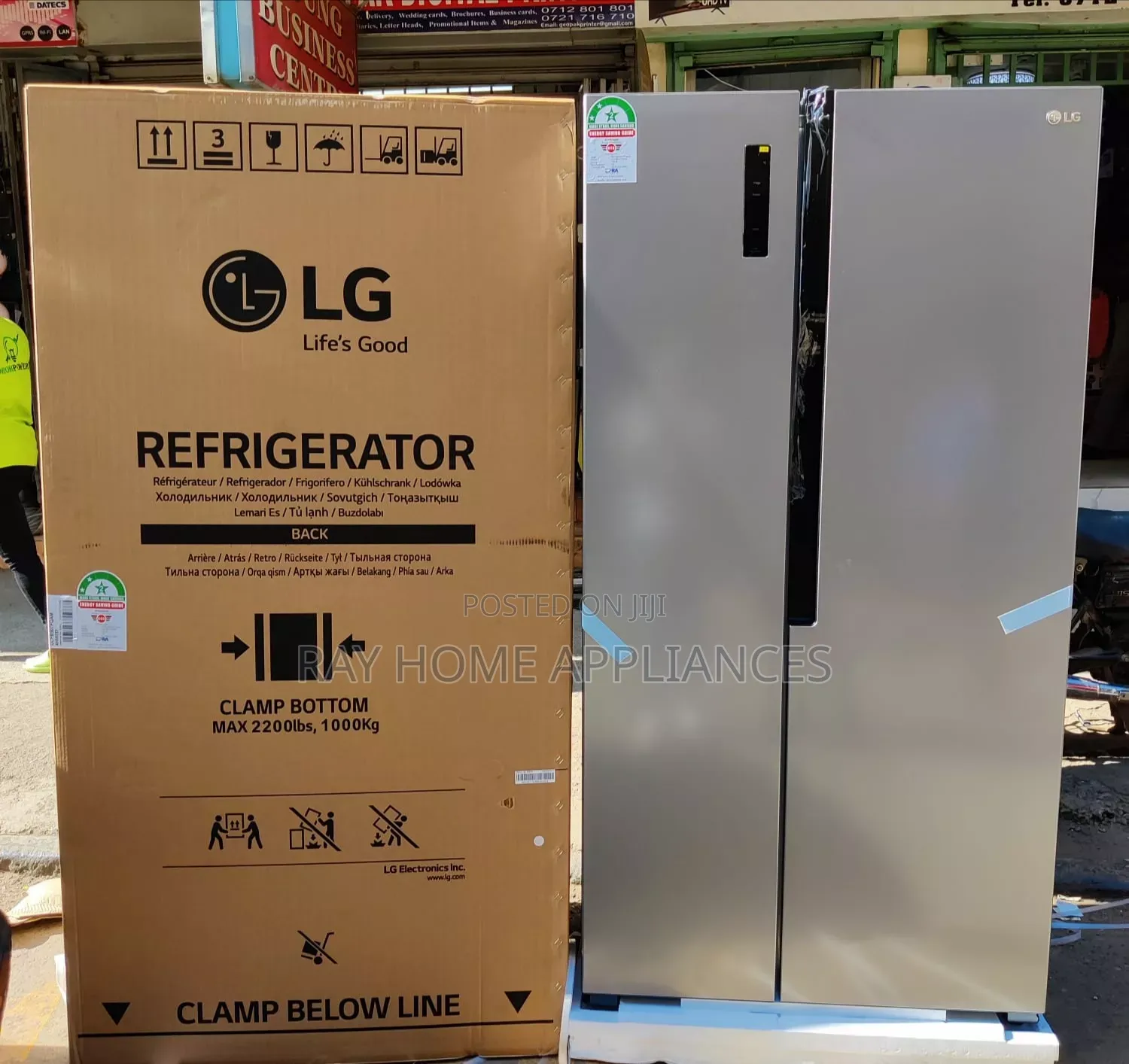 519litres LG Side by Side No Frost Refrigerator