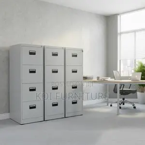Office Cabinet; Four Drawers Stainless Steel Modern Files Cabinet
