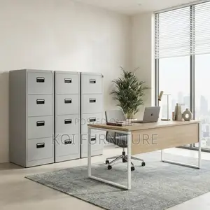 Office Cabinet; Four Drawers Stainless Steel Modern Files Cabinet