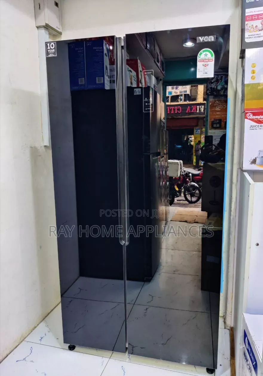 429Litres Von Fridge Side by Side NO FROST Black