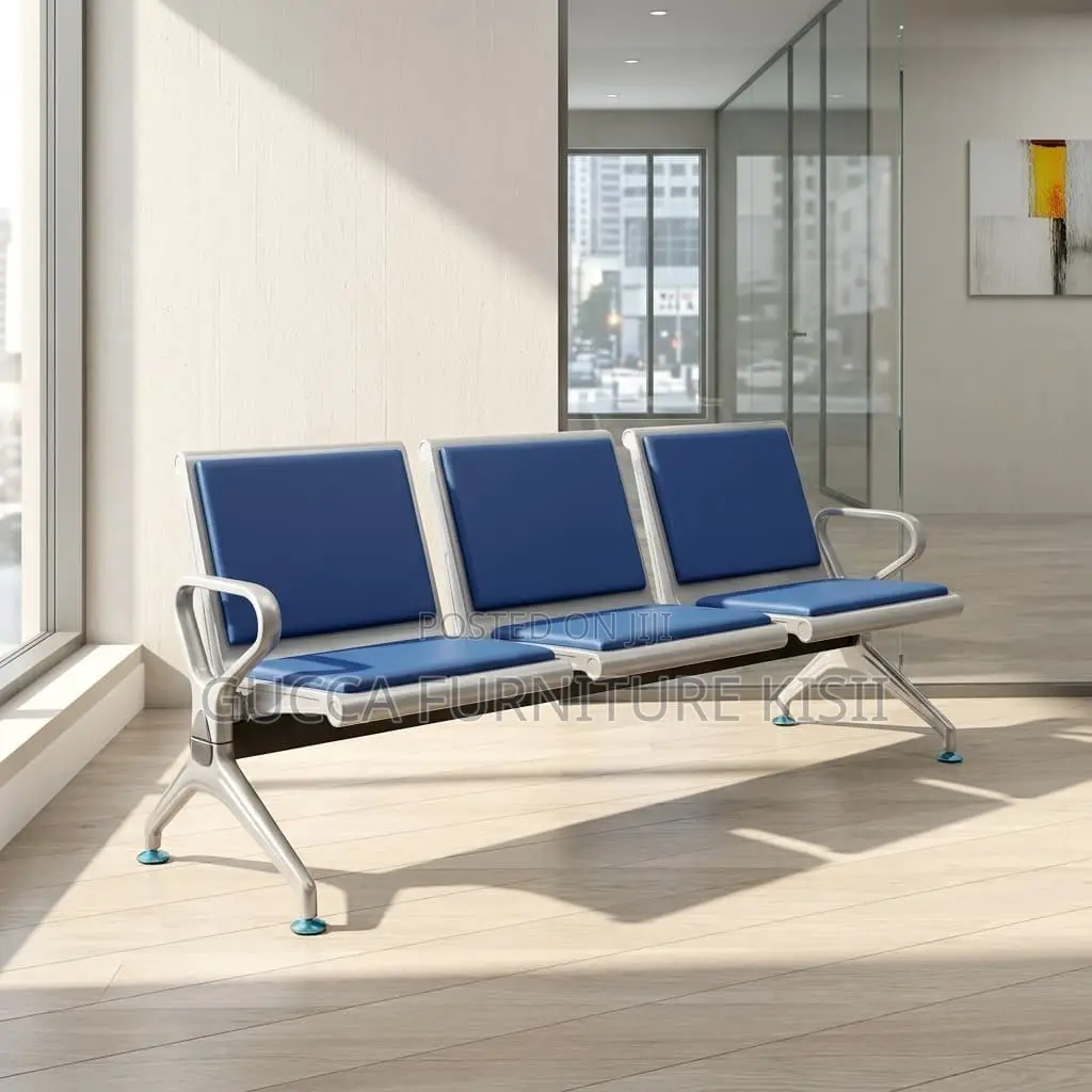 Waiting Bench; 3 Link Padded Visitor Bench