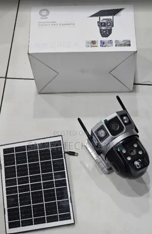 Outdoor 4G Solar PTZ CCTV Camera Dual Lens With Motion Detection