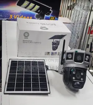 Dual Lens Solar Security Camera 360° PTZ 4G Wireless CCTV