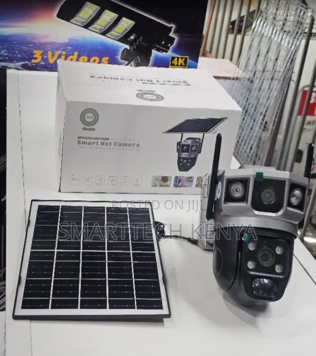 Dual Lens Solar Security Camera 360° PTZ 4G Wireless CCTV