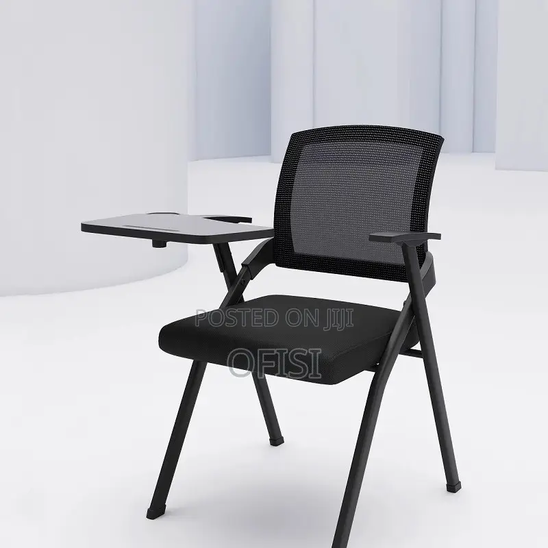 Office Chair; Foldable Training Table With Writing Pad