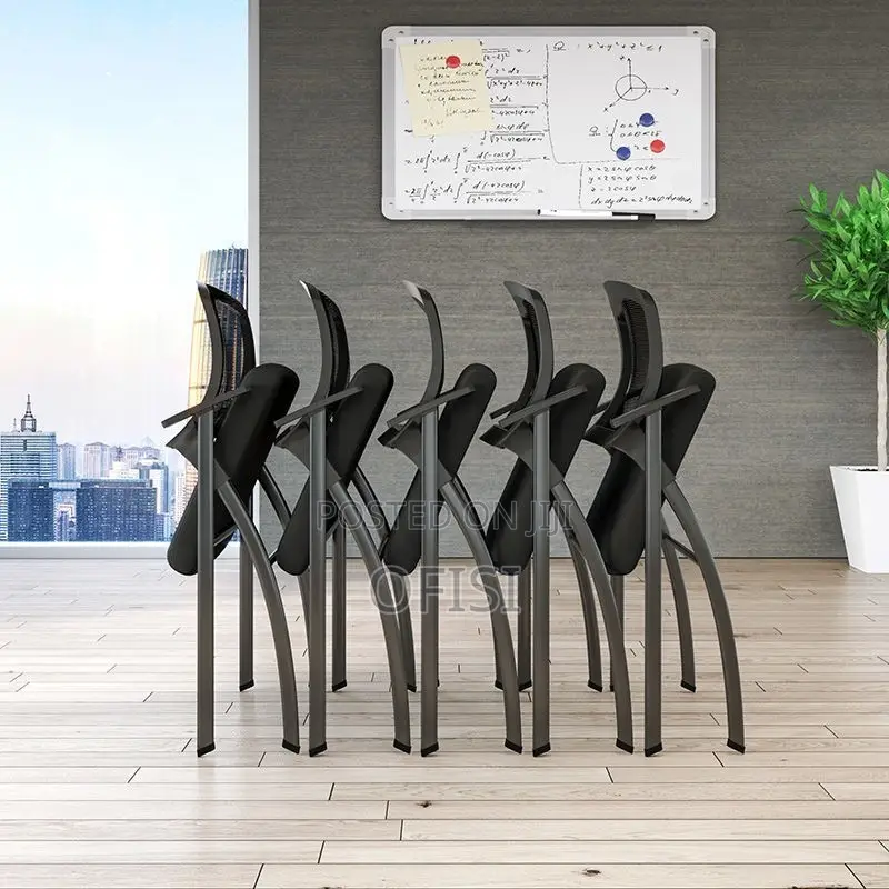 Office Chair; Foldable Training Table With Writing Pad