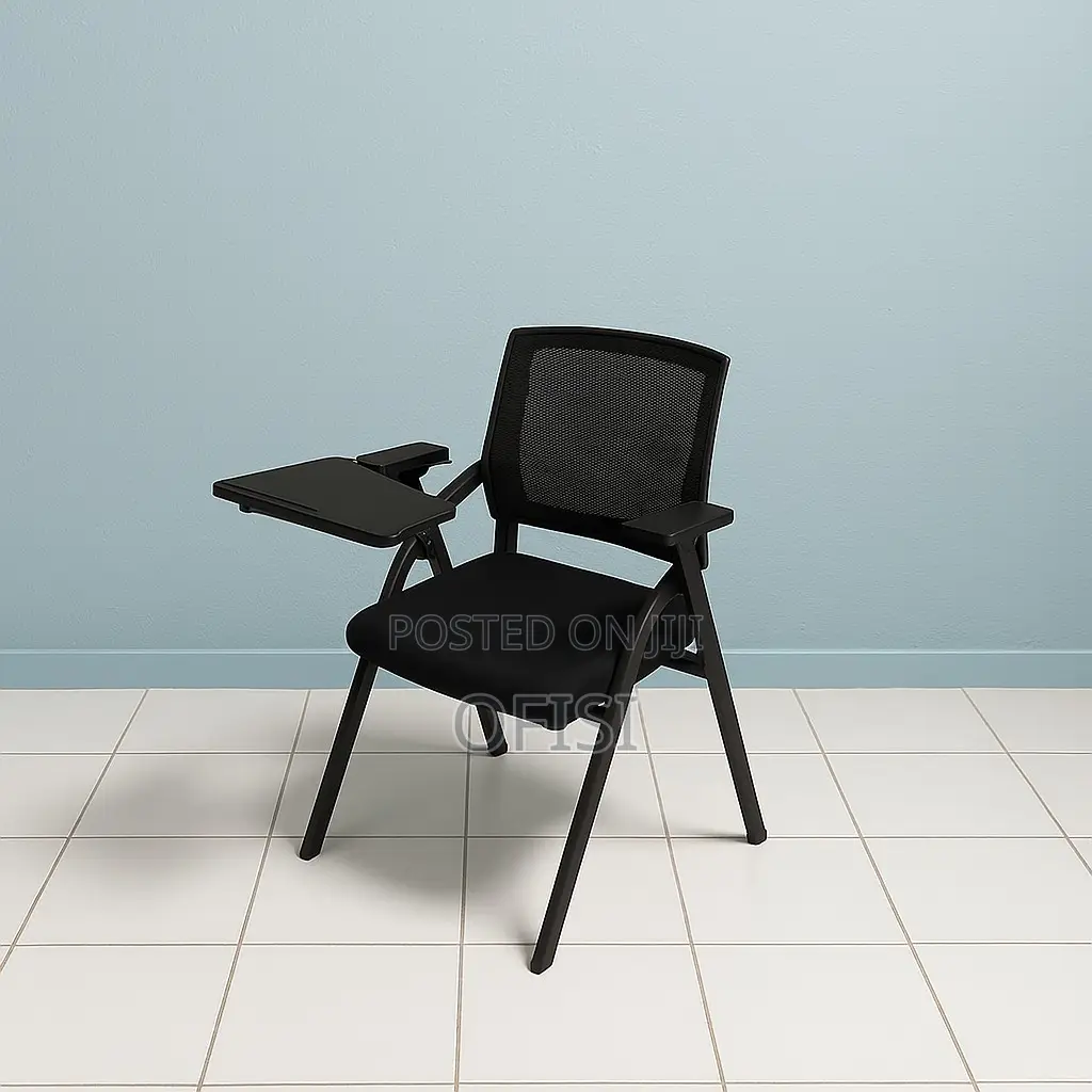 Office Chair; Foldable Training Table With Writing Pad