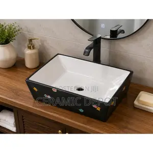Ceramic Sink-Ceramic Linea L-02 Hand Basin 50cm by 30cm