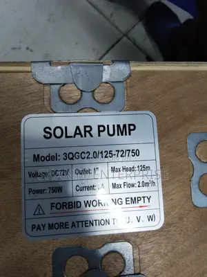 Solar Pump 750w/72v/125m