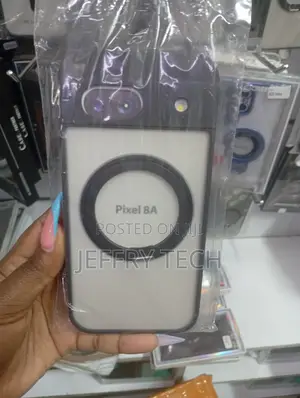 Matte Phone Case With a Magnetic Ring Stand for the Google Pixel 8A