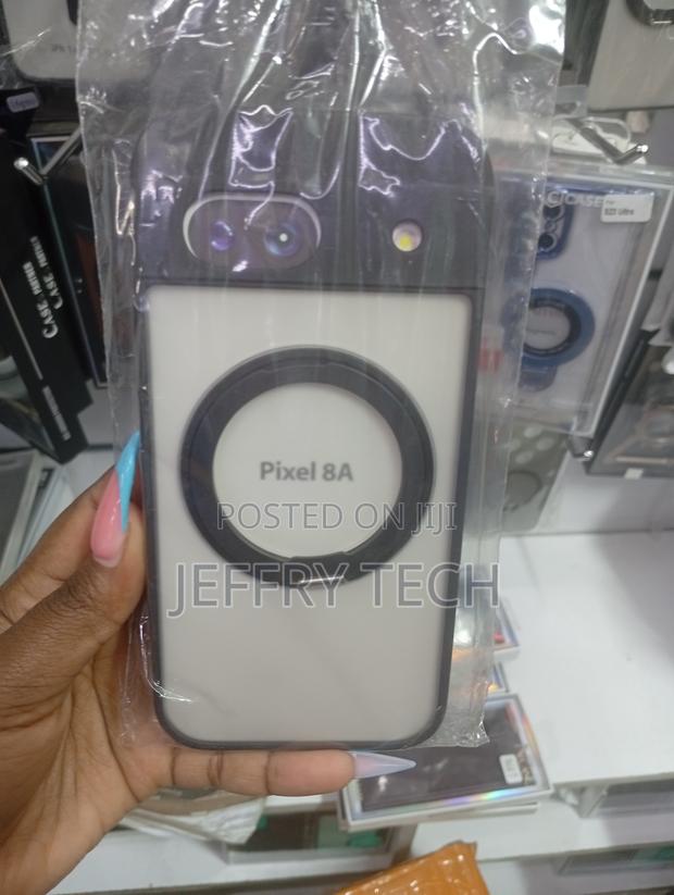 Matte Phone Case With a Magnetic Ring Stand for the Google Pixel 8A