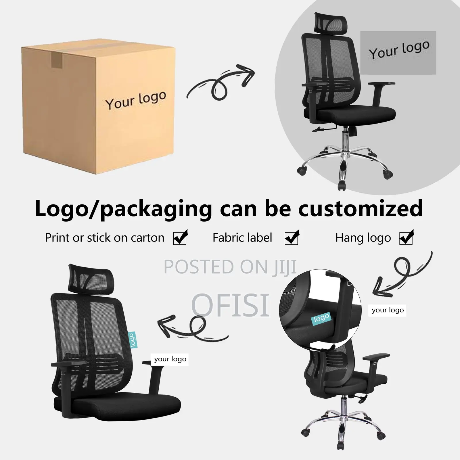 Office Chair; Ergonomic Adjustable Office Chair