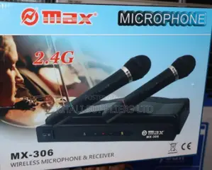 Omax Wireless Microphones (Dual Handheld Mics) - Brand New