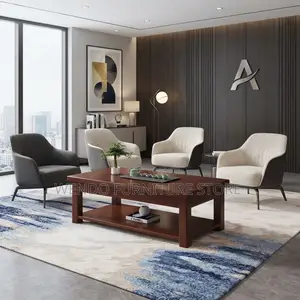 Coffee Table; Executive Style Mahogany Coffee Table