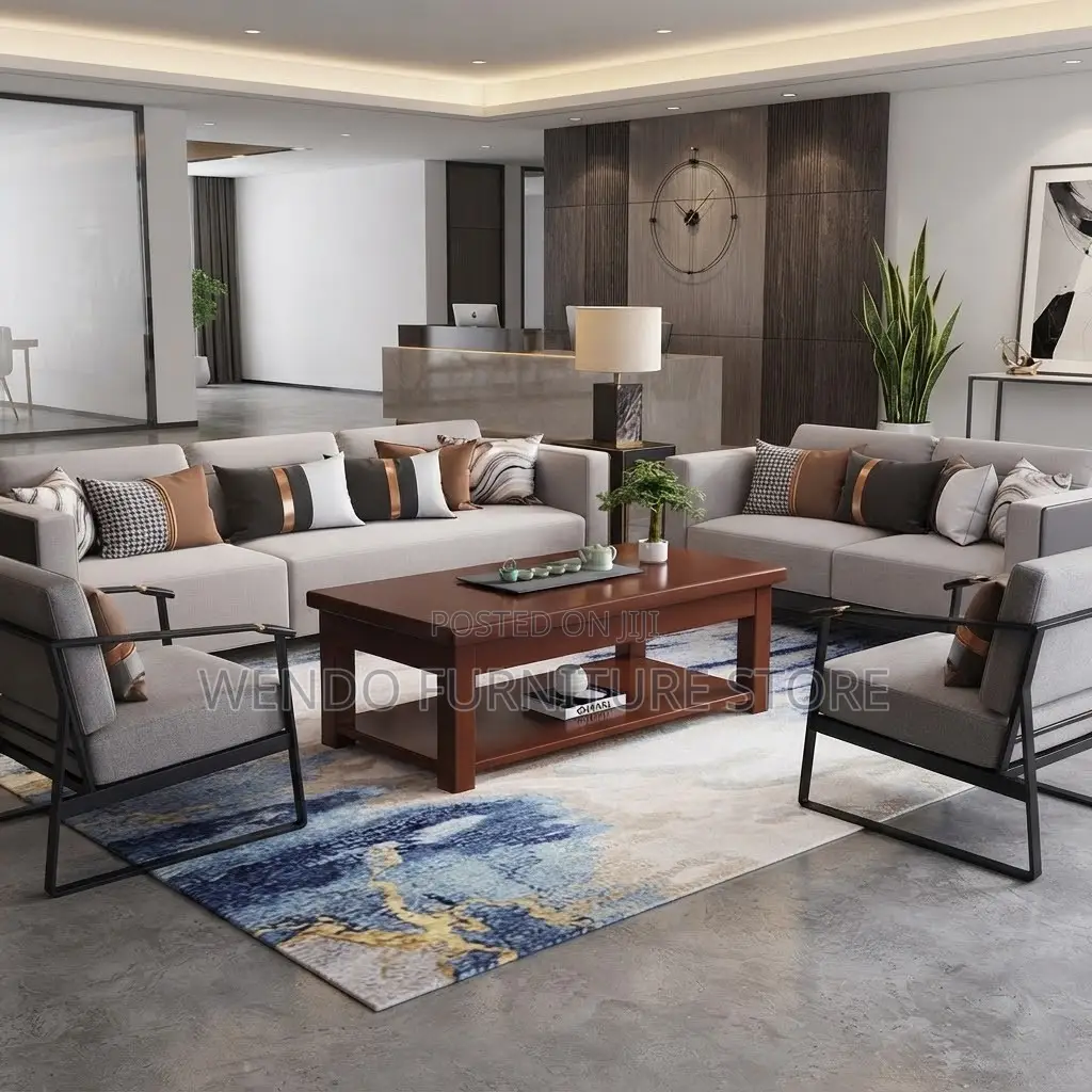 Coffee Table; Executive Style Mahogany Coffee Table