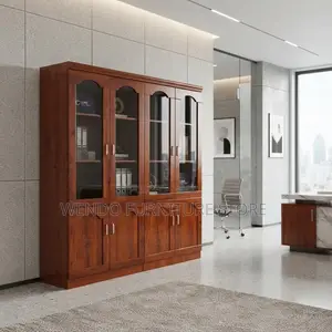 Office Cabinet; Four Doors Mahogany Storage Filing Cabinet