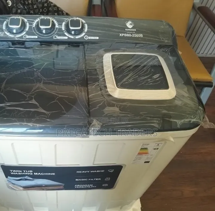 Euroken 8KG Twin Tub Washing Machine for Home Use
