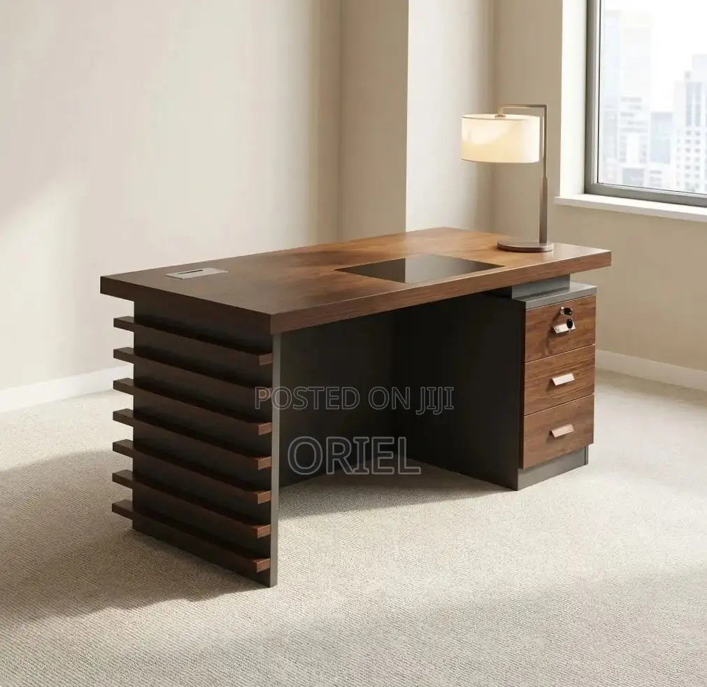 Office Desk :  Brown Office Desk