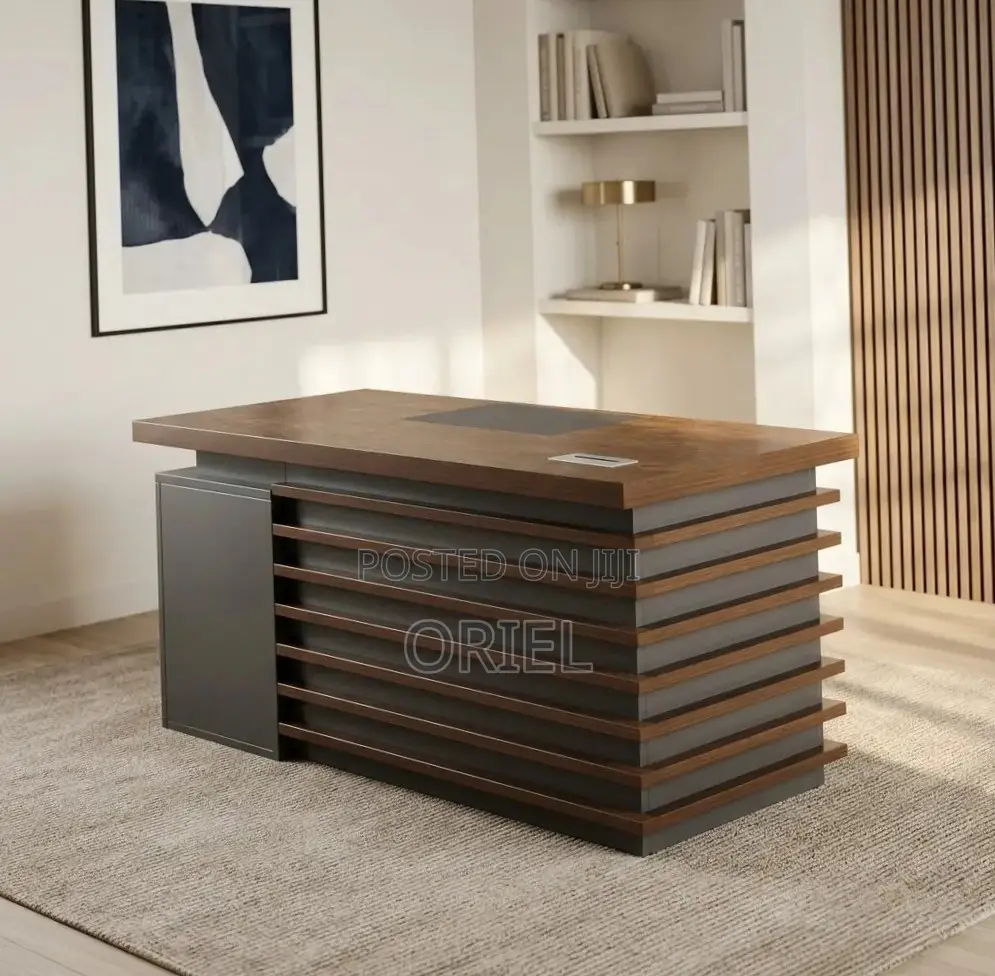 Office Desk :  Brown Office Desk