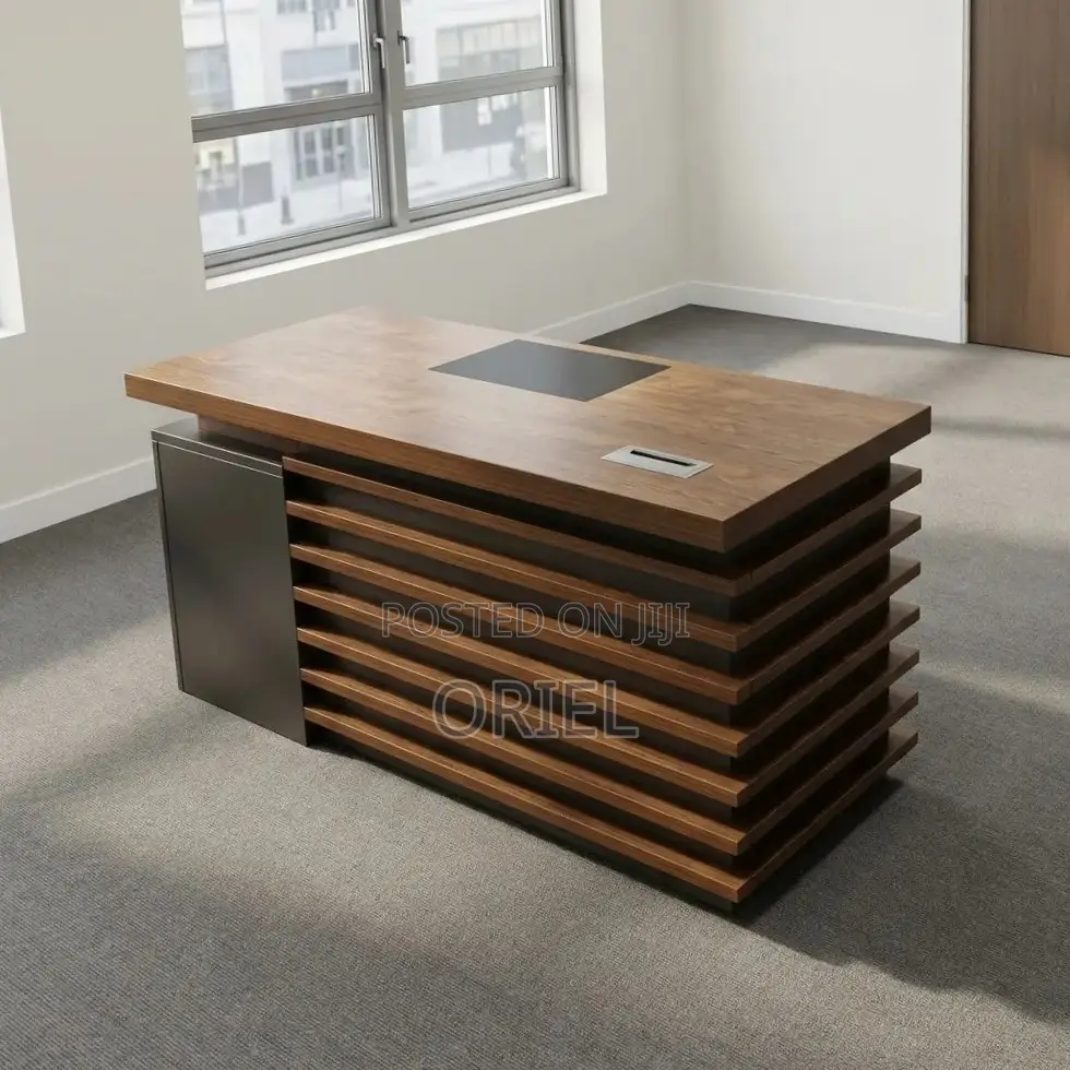 Office Desk :  Brown Office Desk