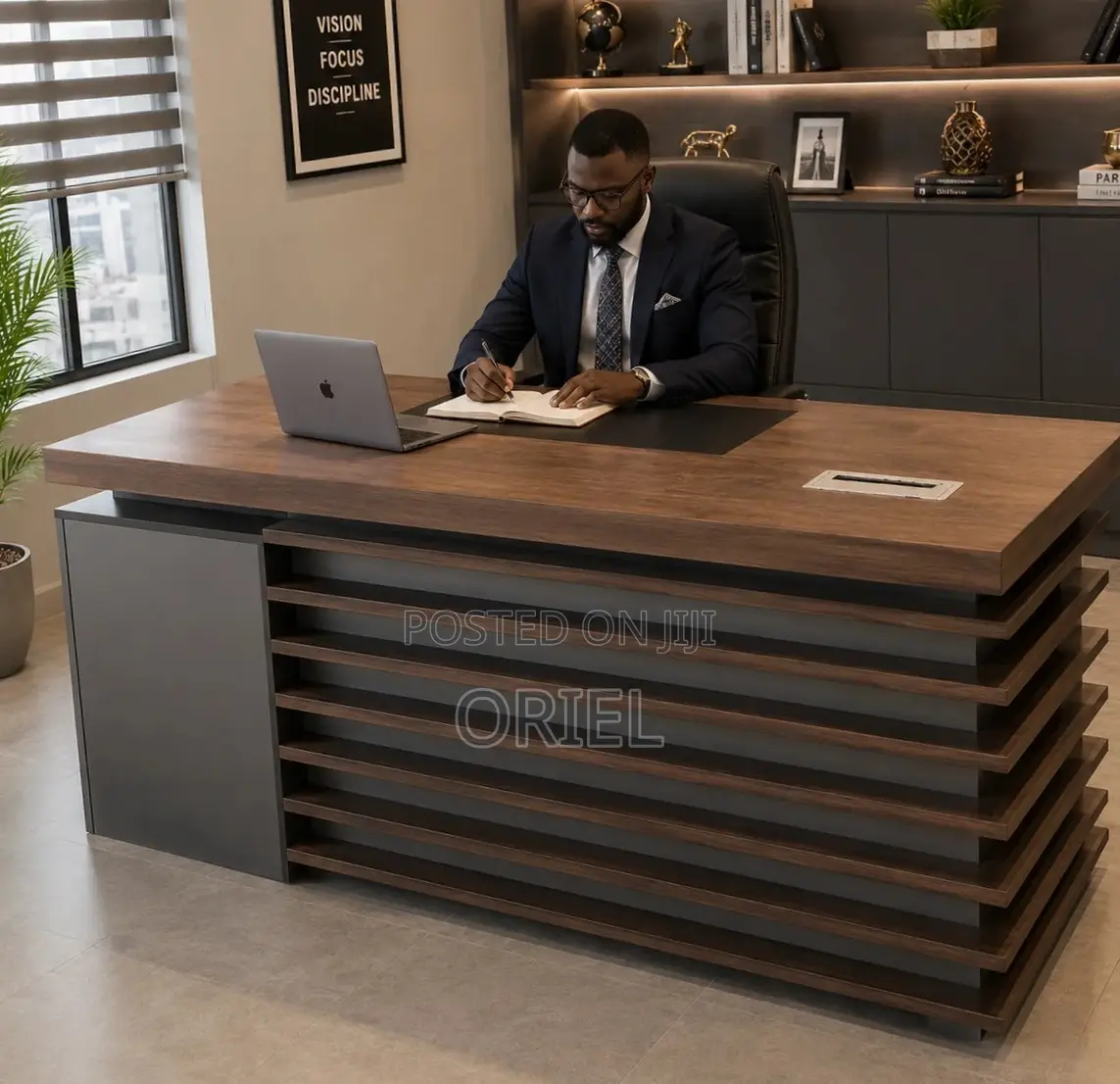 Office Desk :  Brown Office Desk