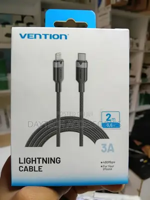 Vention USB 2.0 Type‐C Male to Lightning Male 3A Charging Cabl - 2M