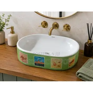 Ceramic Sink-Ceramic Basin Viva 4001 50cm by 30cm