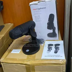 Podcast Table Microphone With Voice Adjustable Settings for Recording