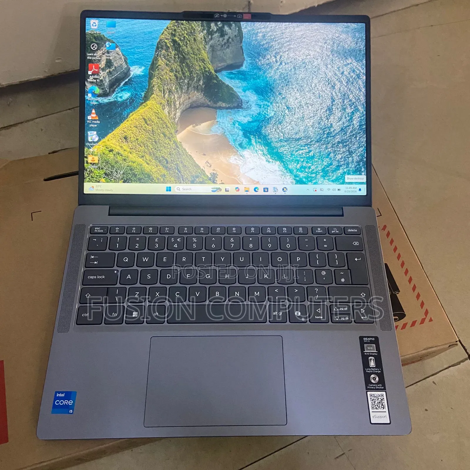 New Laptop Lenovo Ideapad 3 16GB Intel Core i5 SSD 512GB